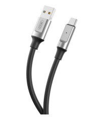 Кабель XO NB251 Liquid Silicone Rubber for Type-c 6A/1m Чорний mag-6920680844739944