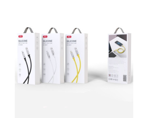 Кабель XO NB251 Liquid Silicone Rubber for Type-c 6A/1m Чорний mag-6920680844739944