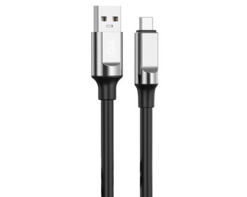 Кабель XO NB251 Liquid Silicone Rubber for Type-c 6A/1m Чорний mag-6920680844739944