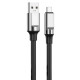 Кабель XO NB251 Liquid Silicone Rubber for Type-c 6A/1m Чорний mag-6920680844739944