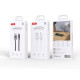 Кабель XO NB282 Brushed Silicone 6A Fast Charging Type-c Data Cable 1m Білий mag-692068086040160200