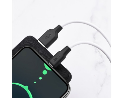 Кабель HOCO X21 Plus Silicone for Type-C 3A/1m. Black&White mag-6931474711915138244