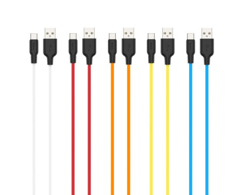Кабель HOCO X21 Plus Silicone for Type-C 3A/1m. Black&White mag-6931474711915138244