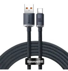 USB кабель Baseus Crystal Shine Series Fast Charging Data USB to Type-C 100W 2m Black CAJY000501 mag-6932172602833152046