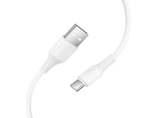 Кабель HOCO X120 Beneficio charging data cable Type-C White mag-6942007658911153867
