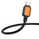 Кабель HOCO X108 Benefit silicone charging data cable Type-C 2,4A/1m. Black mag-6942007632232131851