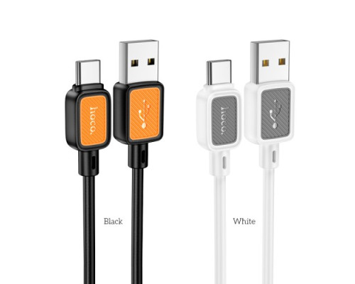 Кабель HOCO X108 Benefit silicone charging data cable Type-C 2,4A/1m. Black mag-6942007632232131851
