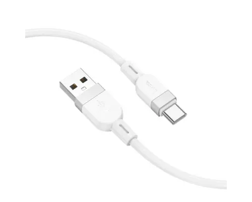 Кабель HOCO X109 Energy silicone charging data cable Type-C/3A/1m. White mag-6942007636254145054