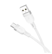Кабель HOCO X109 Energy silicone charging data cable Type-C/3A/1m. White mag-6942007636254145054