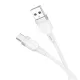 Кабель HOCO X109 Energy silicone charging data cable Type-C/3A/1m. White mag-6942007636254145054
