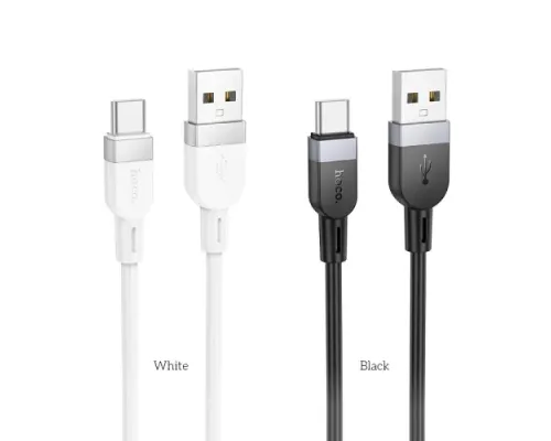Кабель HOCO X109 Energy silicone charging data cable Type-C/3A/1m. White mag-6942007636254145054