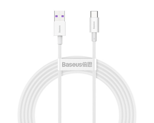 USB кабель Baseus Superior Series Fast Charging Data Cable USB to Type-C 66W 2m White CATYS-A02 mag-6953156205529135375