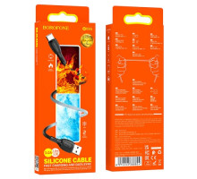 Кабель BOROFONE BX86 Advantage silicone charging for Type-C 3A/1m чорний mag-6974443388824137654