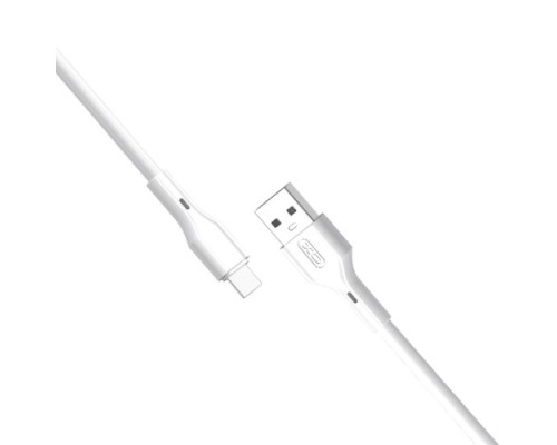 Кабель XO NB230 3A Rock Series TYPE-C Data Cable Білий mag-6920680833436140331