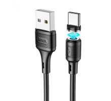 Кабель HOCO X52 Sereno magnetic charging cable for Type-C 2,4A/1m. Black mag-6931474735546138246
