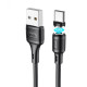 Кабель HOCO X52 Sereno magnetic charging cable for Type-C 2,4A/1m. Black mag-6931474735546138246
