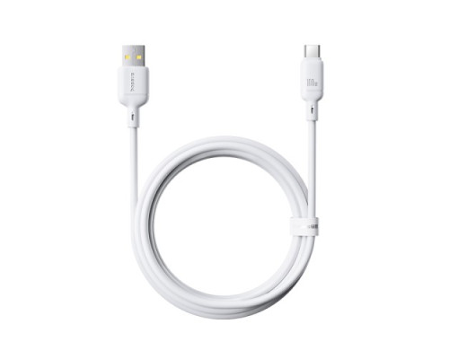 USB кабель Baseus Silky Series USB to Type-C 100W 2m White P10377703213-01 mag-6932172668846107248