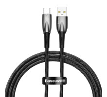 USB кабель Baseus Glimmer Series Fast Charging Data Cable USB to Type-C 100W 1m Black CADH000401 mag-6932172617967128881