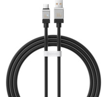 USB кабель Baseus CoolPlay Series Fast Charging Cable USB to Type-C 100W 1m Black CAKW000601 mag-6932172626808141278