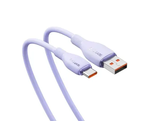 USB кабель Baseus Pudding Series Fast Charging Cable USB to Type-C 100W 1.2m Purple P10355703511-00 mag-6932172634049147471