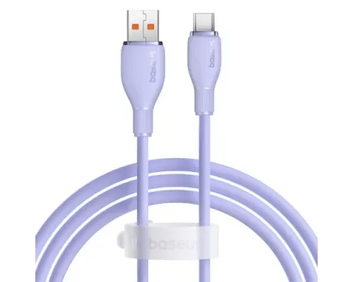 USB кабель Baseus Pudding Series Fast Charging Cable USB to Type-C 100W 1.2m Purple P10355703511-00 mag-6932172634049147471