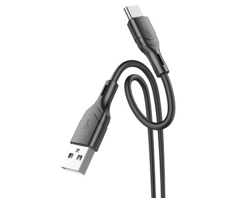 Кабель BOROFONE BX99 Method silicone charging data cable for Type-C 3A/1m чорний mag-6941991105111138223