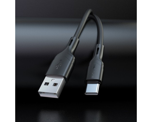 Кабель BOROFONE BX99 Method silicone charging data cable for Type-C 3A/1m чорний mag-6941991105111138223