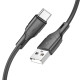 Кабель BOROFONE BX99 Method silicone charging data cable for Type-C 3A/1m чорний mag-6941991105111138223