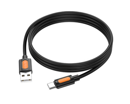 Кабель BOROFONE BX114 Structure Silicone for Type-C 3A/1m чорний mag-6941991116889137630