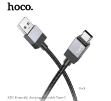 Кабель HOCO X110 Honorific charging data cable Type-C 3A/1m. Black mag-6942007646802144448