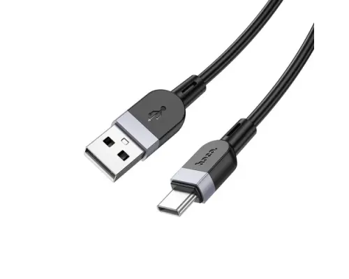 Кабель HOCO X109 Energy silicone charging data cable Type-C/3A/3m. Black mag-6942007636360145055