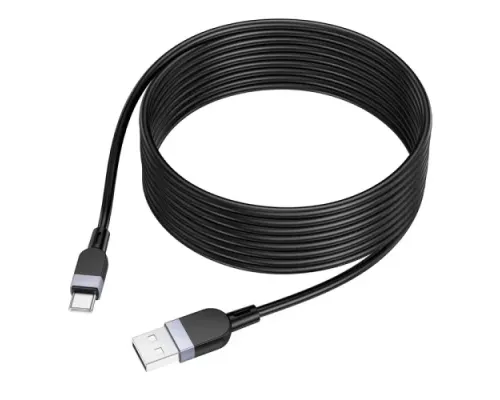 Кабель HOCO X109 Energy silicone charging data cable Type-C/3A/3m. Black mag-6942007636360145055