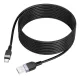 Кабель HOCO X109 Energy silicone charging data cable Type-C/3A/3m. Black mag-6942007636360145055