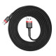 USB кабель Baseus Cafule for Type-C 2A/2m Black-red CATKLF-C91 mag-695315627824056031