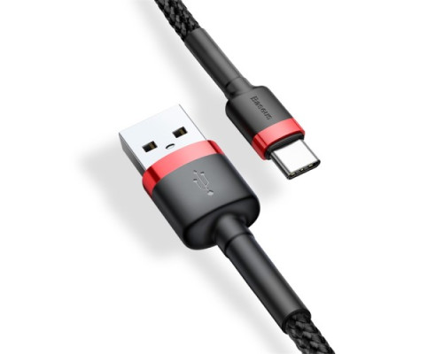 USB кабель Baseus Cafule for Type-C 2A/2m Black-red CATKLF-C91 mag-695315627824056031
