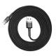 USB кабель Baseus Cafule for Type-C 2A/2m Black-grey CATKLF-CG1 mag-6953156278233142089