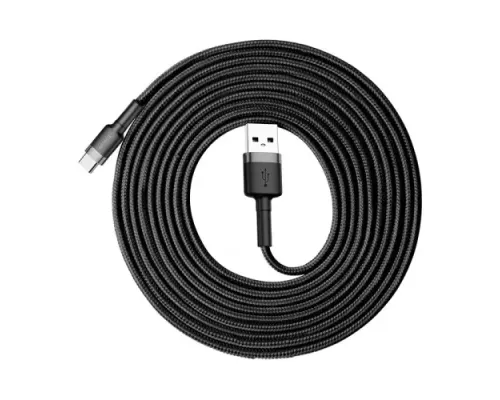 USB кабель Baseus Cafule for Type-C 2A 3m Black-grey CATKLF-UG1 mag-6953156296343144907
