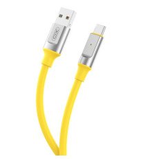 Кабель XO NB251 Liquid Silicone Rubber for Type-c 6A/1m Жовтий mag-6920680844753946