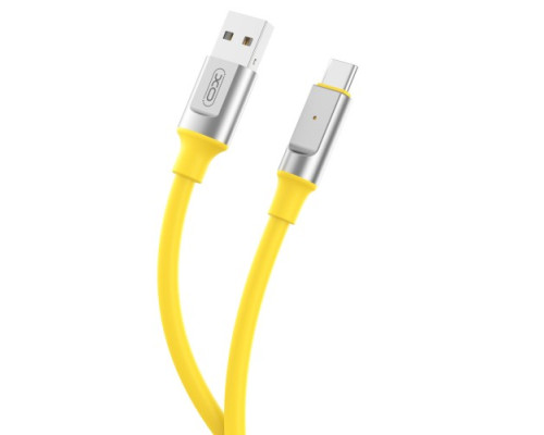 Кабель XO NB251 Liquid Silicone Rubber for Type-c 6A/1m Жовтий mag-6920680844753946