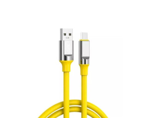 Кабель XO NB251 Liquid Silicone Rubber for Type-c 6A/1m Жовтий mag-6920680844753946