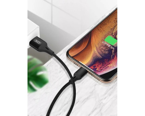 Кабель XO NB143 Braided data cable Type-c 1m Чорний mag-69206808706841054