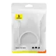USB кабель Baseus Silky Series USB to Type-C 3A 2m White P10377703213-03 mag-6932172692582152050