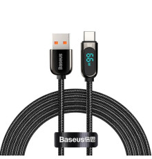 USB кабель Baseus Display Fast Charging Data Cable USB to Type-C 66W 2m Black CASX020101 mag-693217260058755948