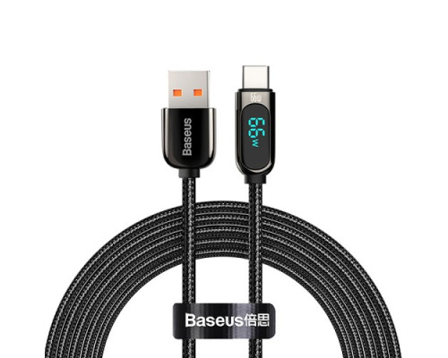 USB кабель Baseus Display Fast Charging Data Cable USB to Type-C 66W 2m Black CASX020101 mag-693217260058755948