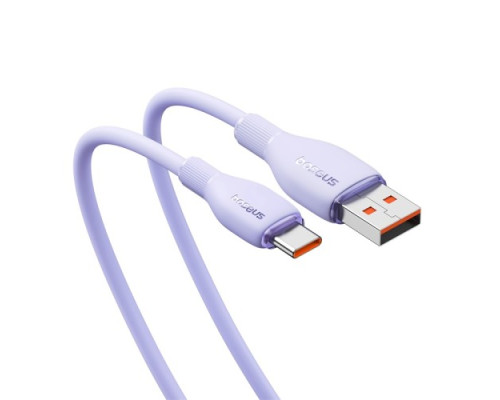 USB кабель Baseus Pudding Series Fast Charging Cable USB to Type-C 100W 2m Purple P10355703511-01 mag-693217263408755987