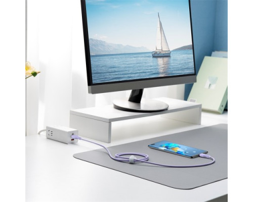 USB кабель Baseus Pudding Series Fast Charging Cable USB to Type-C 100W 2m Purple P10355703511-01 mag-693217263408755987