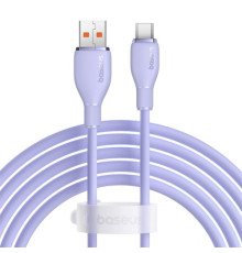 USB кабель Baseus Pudding Series Fast Charging Cable USB to Type-C 100W 2m Purple P10355703511-01 mag-693217263408755987