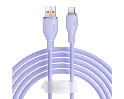 USB кабель Baseus Pudding Series Fast Charging Cable USB to Type-C 100W 2m Purple P10355703511-01 mag-693217263408755987