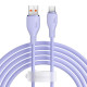 USB кабель Baseus Pudding Series Fast Charging Cable USB to Type-C 100W 2m Purple P10355703511-01 mag-693217263408755987