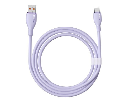USB кабель Baseus Pudding Series Fast Charging Cable USB to Type-C 100W 2m Purple P10355703511-01 mag-693217263408755987